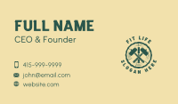 Chisel Mallet Woodworking  Business Card Image Preview