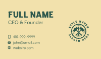 Chisel Mallet Woodworking  Business Card Image Preview