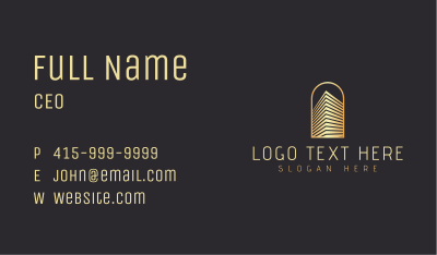 Luxury City Building  Business Card Image Preview