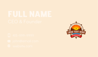 Mountain Sunset Compass Business Card Image Preview