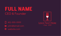 Wine Bar Restaurant  Business Card Image Preview