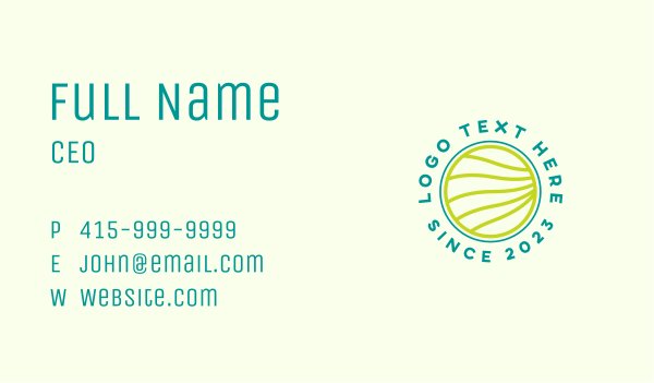 Abstract Business Wave Business Card Design Image Preview