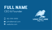 Blue Wild Bird Business Card Design