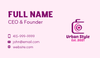 Purple Photography Studio  Business Card Image Preview