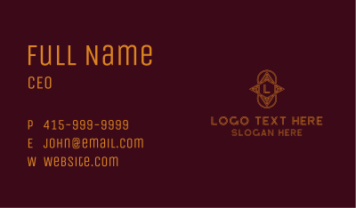 Elegant Boutique Lettermark  Business Card Image Preview