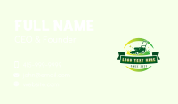 Lawn Mower Trimmer Business Card Design