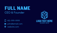 Lion Tech Shield Business Card Image Preview