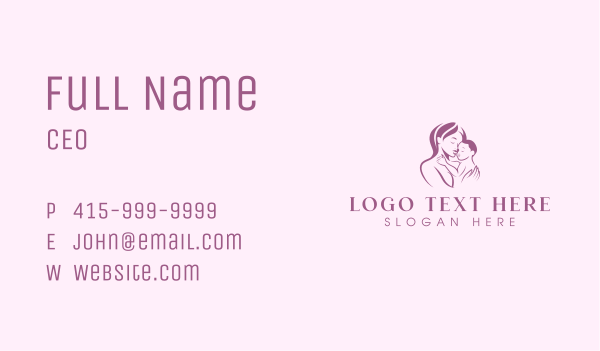 Mother Love Infant Business Card Design Image Preview