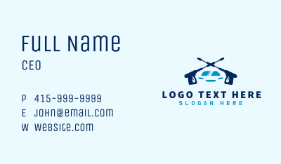 Car Pressure Washing Business Card Image Preview