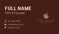 Wool Earring Accessory Business Card Design