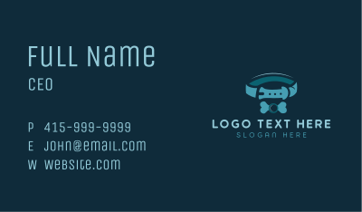 Dog Bone Collar Business Card Image Preview