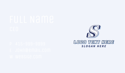 Marketing Studio Letter S Business Card Image Preview