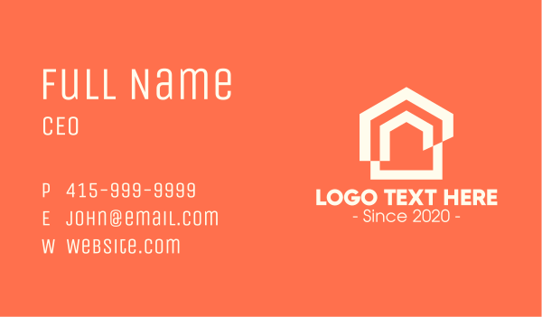 Housing Real Estate Business Card Design Image Preview