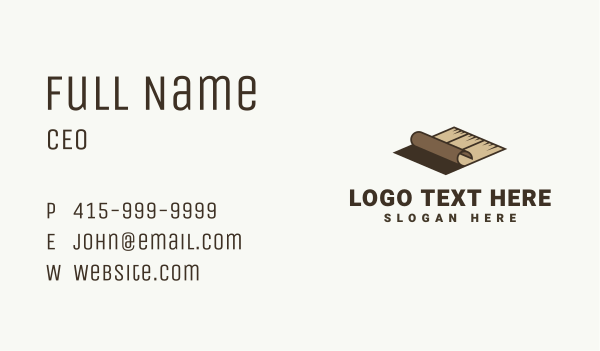 Wooden Floor Installation Business Card Design Image Preview