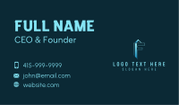 Tower Building Letter F Business Card Image Preview