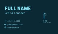 Tower Building Letter F Business Card Image Preview