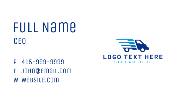 Exrpess Trucking Delivery Business Card Design Image Preview