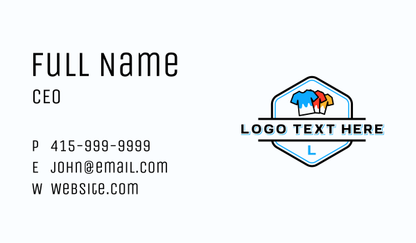 T-shirt Printing Apparel Business Card Design Image Preview