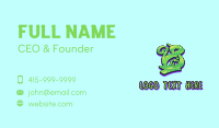 Green Graffiti Art Number 8 Business Card Image Preview