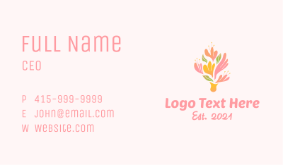 Spring Bloom Bouquet  Business Card