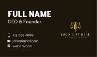 Quill Justice Scale Pen Business Card Image Preview
