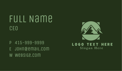 Mountain Travel Photography Business Card