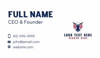 Patriotic Eagle Veteran Business Card Preview