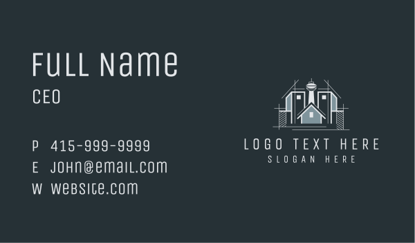 House Skyscraper Building  Business Card Design Image Preview