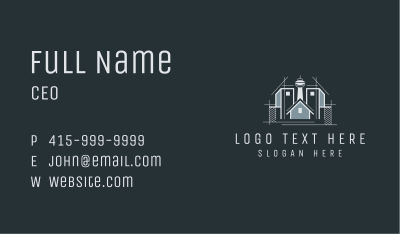 House Skyscraper Building  Business Card Image Preview