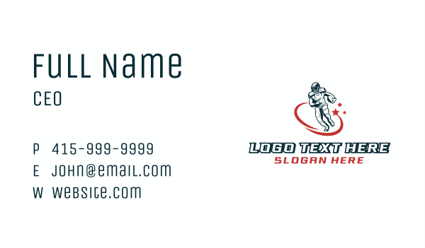 Football Varsity Player Business Card Design Image Preview