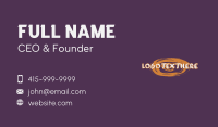 Urban Brush Lettering Wordmark Business Card Preview