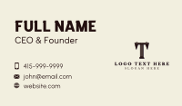 Stylish Vintage Brand Business Card Image Preview