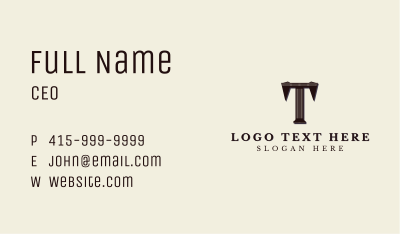 Stylish Vintage Brand Business Card Image Preview