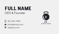 Fitness Kettlebell Letter Business Card Image Preview