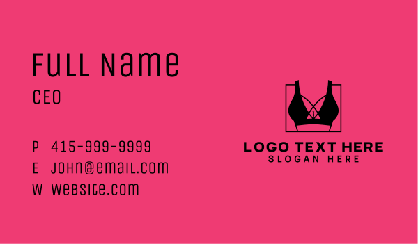 Sexy Fashion Bra Business Card Design Image Preview