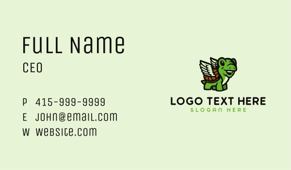 Turtle Dove  Mascot Business Card Design Image Preview