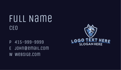 Angry Wolf Gaming Business Card Image Preview