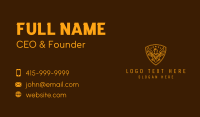 Golden Royal Eagle Crest  Business Card Design