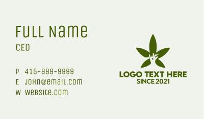 Cannabis Vape Shop  Business Card