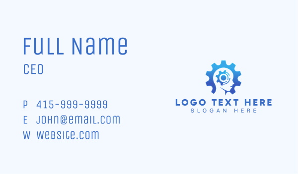 Ai Tech Head Business Card Design Image Preview