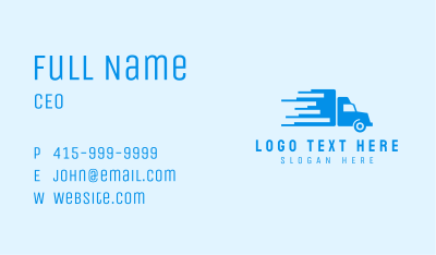 Delivery Truck Forwarding Business Card