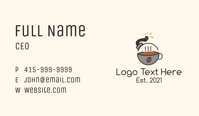 Coffee Espresso Bomb  Business Card Image Preview