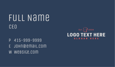 Bakery Classic Wordmark Business Card Image Preview