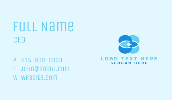 Blue Abstract Business Business Card Design Image Preview