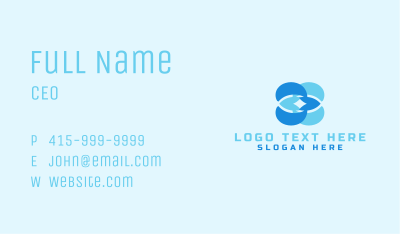 Blue Abstract Business Business Card Image Preview