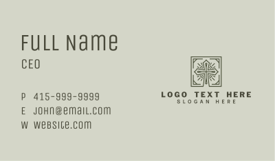 Sacred Church Cross Business Card Image Preview