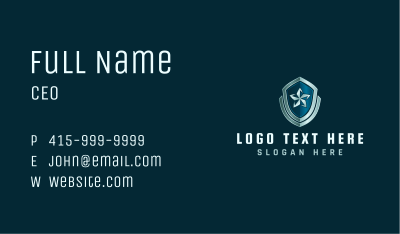 Security Star Shield Business Card Image Preview