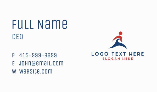 Marathon Runner Athlete  Business Card Design Image Preview