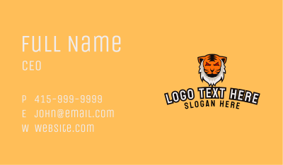 Wild Tiger Animal  Business Card Image Preview