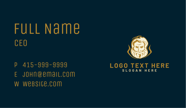 Greek Man Character  Business Card Design Image Preview